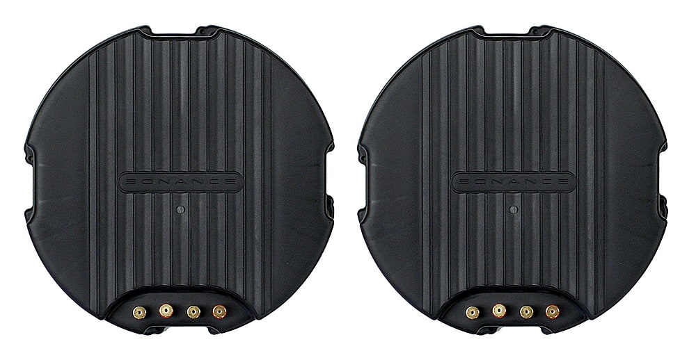 Sonance - LARGE ROUND RETRO ENCLOSURE - MAG Series Retrofit Enclosure for 8" In Ceiling Speakers (Pair) - Black