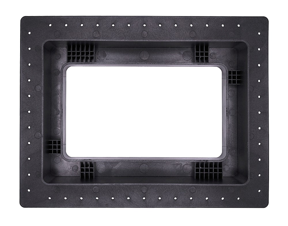 Sonance - Small Rectangle Masonry Bracket for Select Speakers (2-Pack) - Black