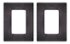 Sonance - Small Rectangle Masonry Bracket for Select Speakers (2-Pack) - Black