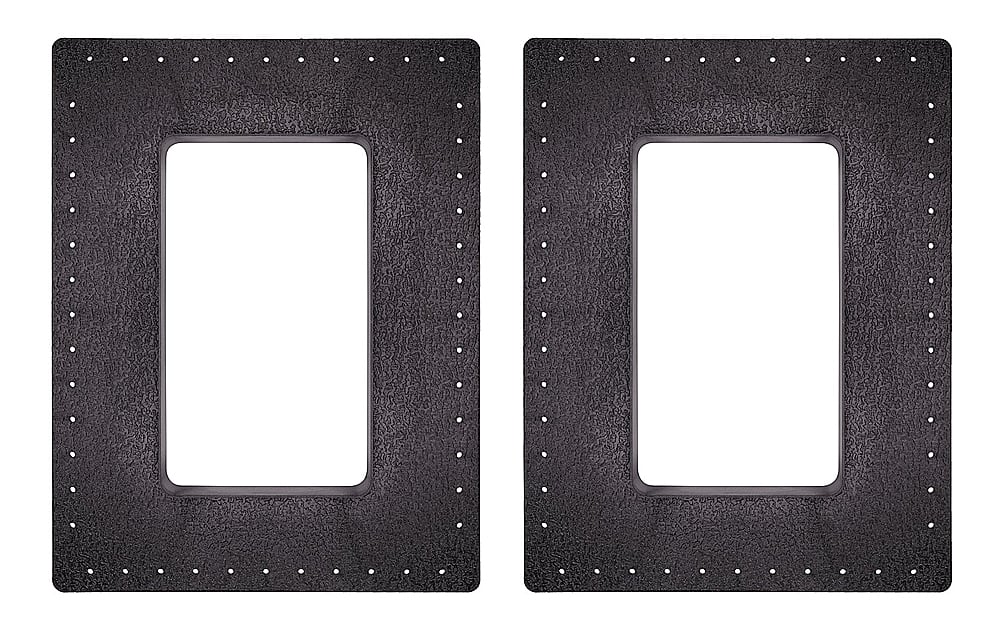 Sonance - Small Rectangle Masonry Bracket for Select Speakers (2-Pack) - Black