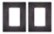 Sonance - Small Rectangle Masonry Bracket for Select Speakers (2-Pack) - Black