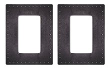 Sonance - Small Rectangle Masonry Bracket for Select Speakers (2-Pack) - Black