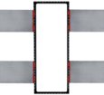 Sonance - R1/R1SUR FLEX BRACKET - Flex Bracket for Reference R1/R1SUR Speaker (Each) - Black