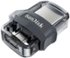 SANDISK - Ultra 256GB USB 3.0, Micro USB Flash Drive - Gray / Transparent