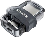 SANDISK - Ultra 256GB USB 3.0, Micro USB Flash Drive - Gray / Transparent