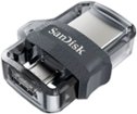 SANDISK - Ultra 256GB USB 3.0, Micro USB Flash Drive - Gray / Transparent