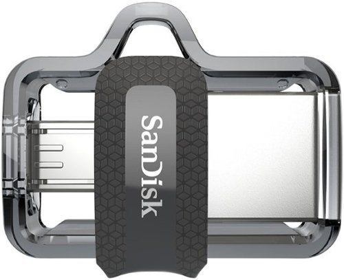 SANDISK - Ultra 256GB USB 3.0, Micro USB Flash Drive - Gray / Transparent