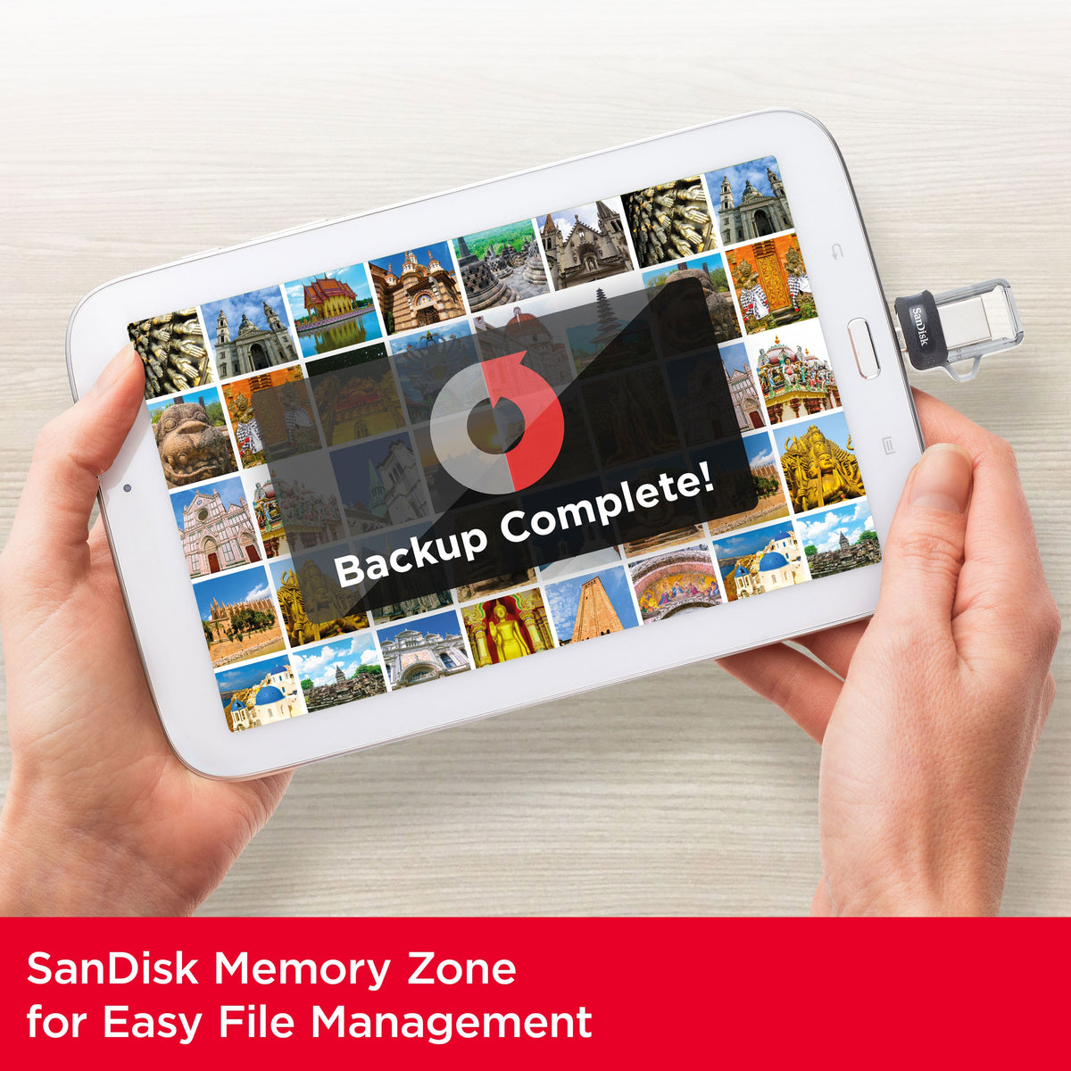 SANDISK - Ultra 256GB USB 3.0, Micro USB Flash Drive - Gray / Transparent