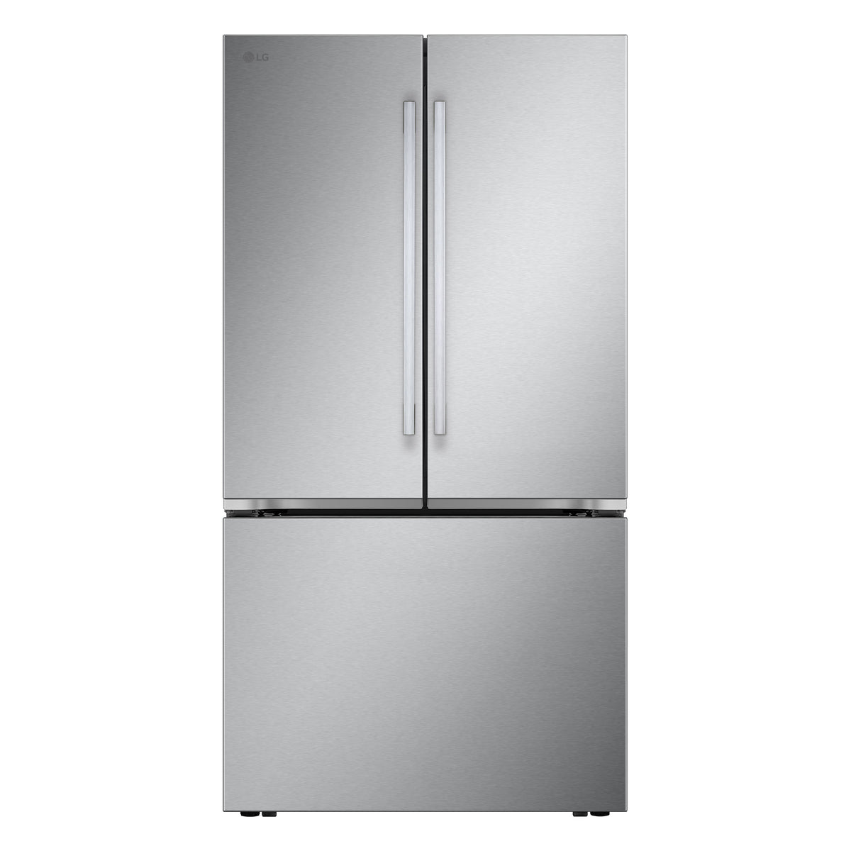 LG - 36-in Wide Counter-Depth MAX 26.5 Cu. Ft. French Door Smart Refrigerator with Internal Water - Stainless Steel