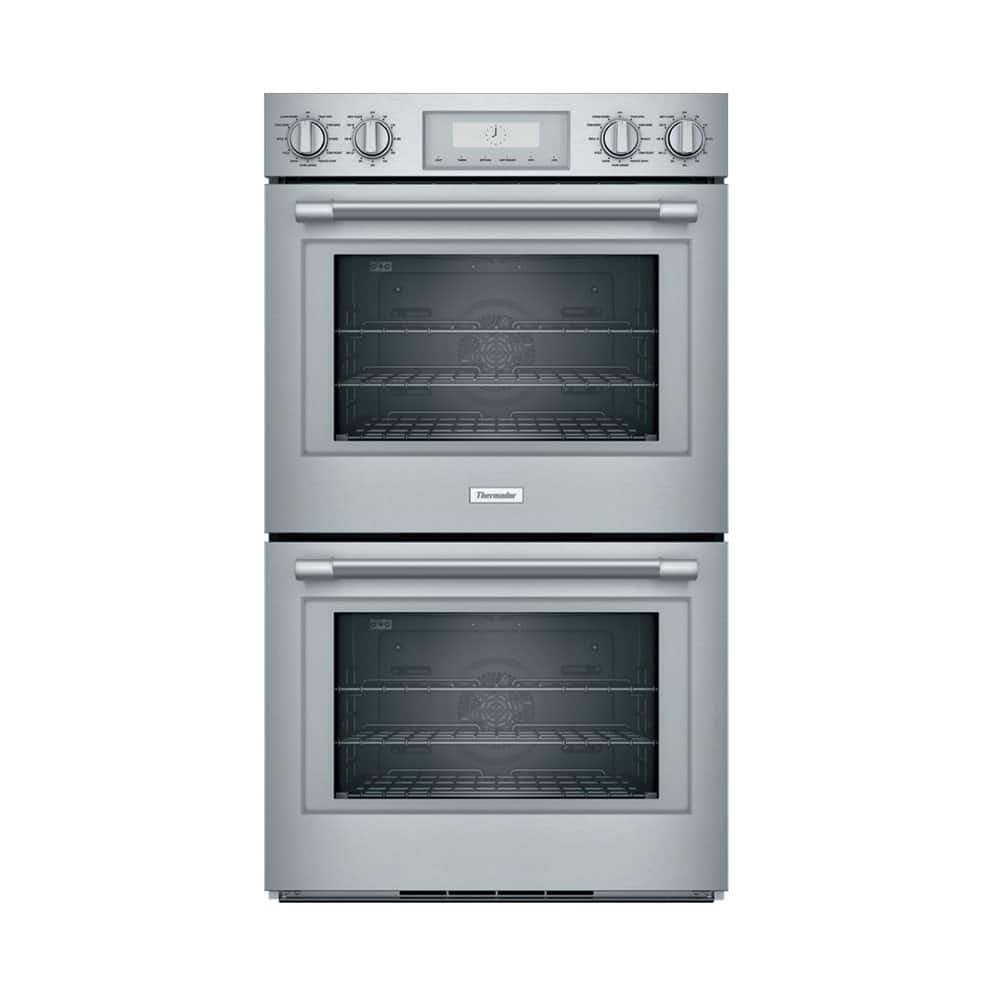 Thermador - Professional Series 30" Built-In Double Electric Smart Wall Oven with True Convection - Stainless Steel