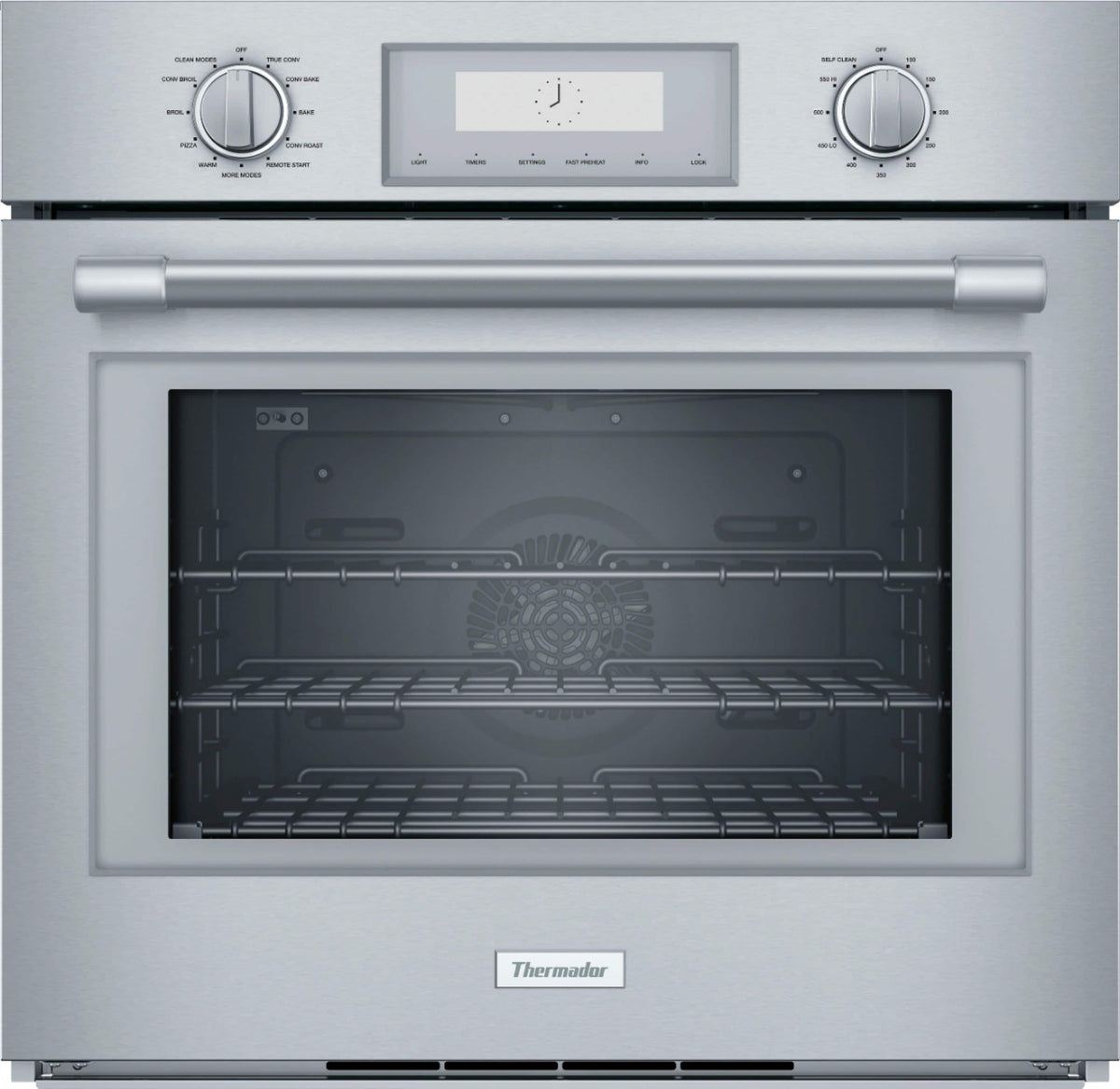 Thermador - Professional Series 30" 4.5 Cu. Ft. Built-In Single Electric Smart Wall Oven with True Convection - Stainless Steel