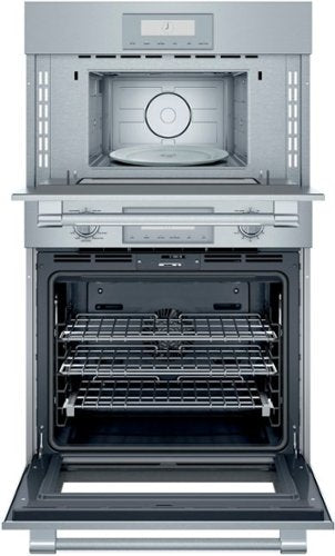 Thermador - Professional Series 30" Built-In Double Electric Smart Combination Microwave and Wall Oven with True Convection - Stainless Steel