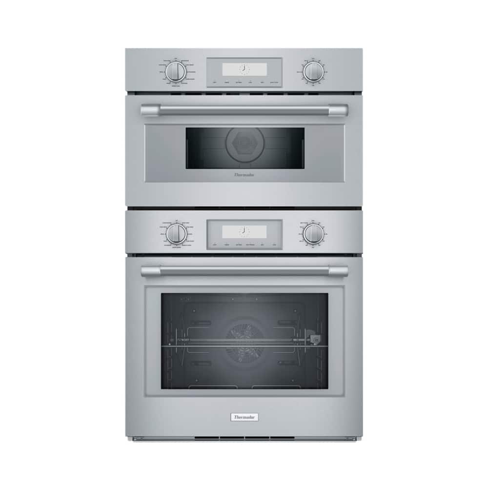 Thermador - Professional Series 30" Built-In Double Electric Smart Combination Microwave and Wall Oven with True Convection - Stainless Steel