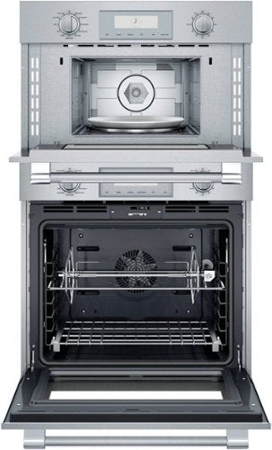 Thermador - Professional Series 30" Built-In Double Electric Smart Combination Microwave and Wall Oven with True Convection - Stainless Steel