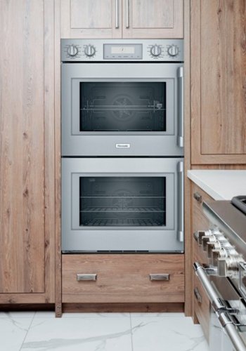 Thermador - Professional Series 30" Built-In Double Electric Smart Wall Oven with True Convection - Stainless Steel