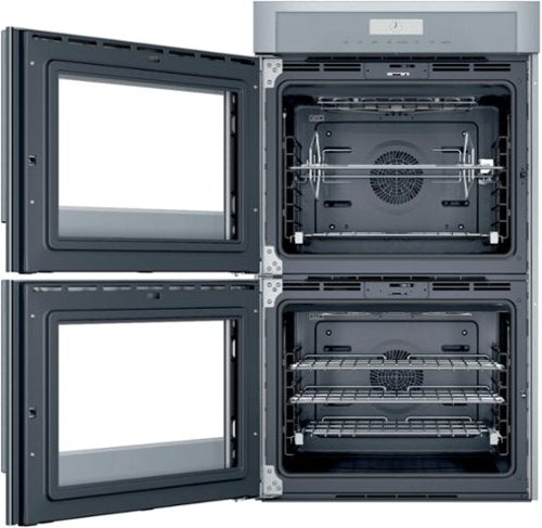 Thermador - Masterpiece Series 30" Built-In Double Electric Smart Wall Oven with True Convection, Left-Swing Door - Stainless Steel