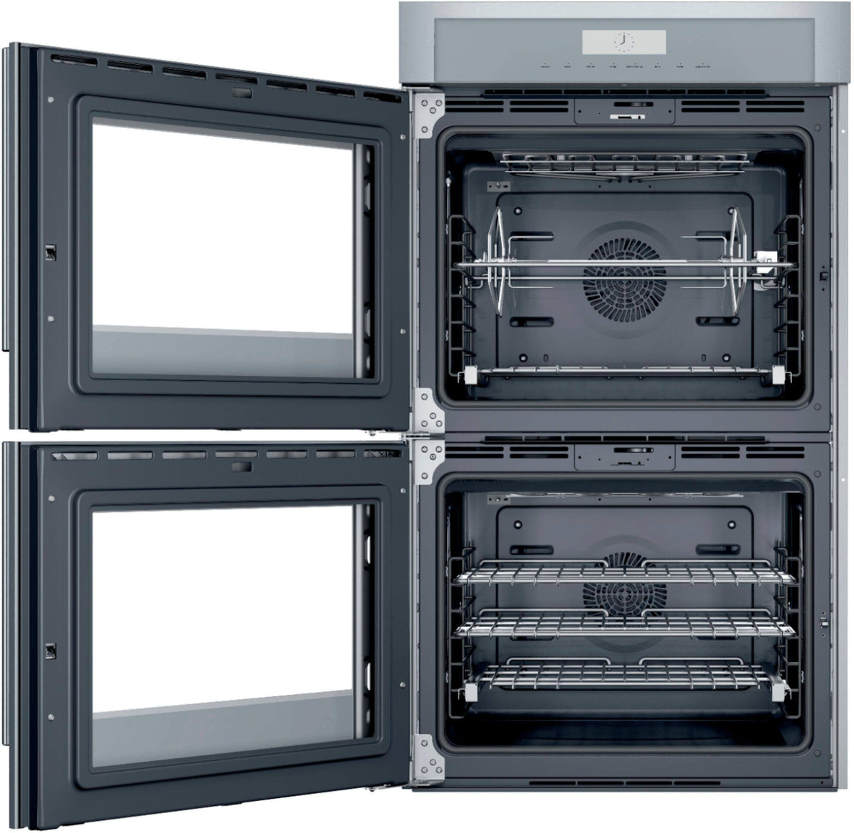 Thermador - Masterpiece Series 30" Built-In Double Electric Smart Wall Oven with True Convection, Left-Swing Door - Stainless Steel