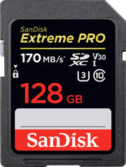 SANDISK - Extreme PRO 128GB SDXC UHS-I Memory Card
