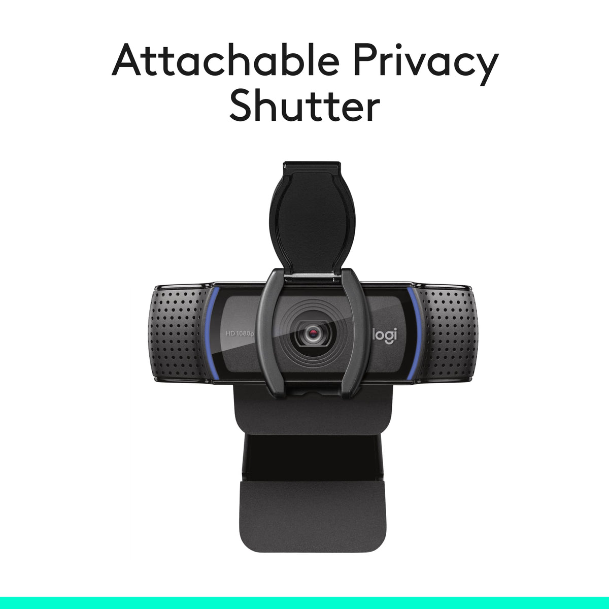 Logitech - C920s Pro 1080 Video Conferencing, Streaming, and Gaming Webcam with Privacy Shutter - Black