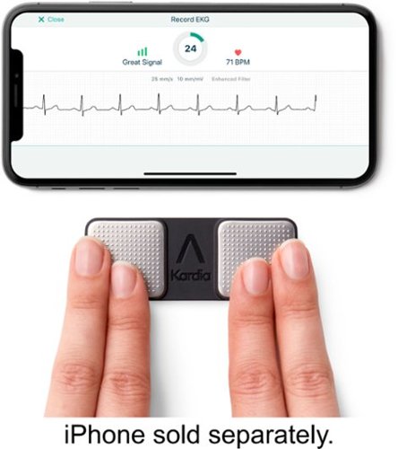 AliveCor - KardiaMobile Personal EKG Monitor - Black