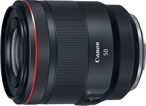 Canon - RF50mm F1.2 L USM Standard Prime Lens for EOS R-Series Cameras - Black