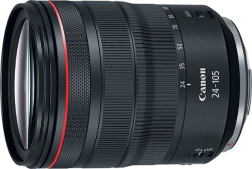 Canon - RF24-105mm F4 L IS USM Standard Zoom for EOS R-Series Cameras - Black