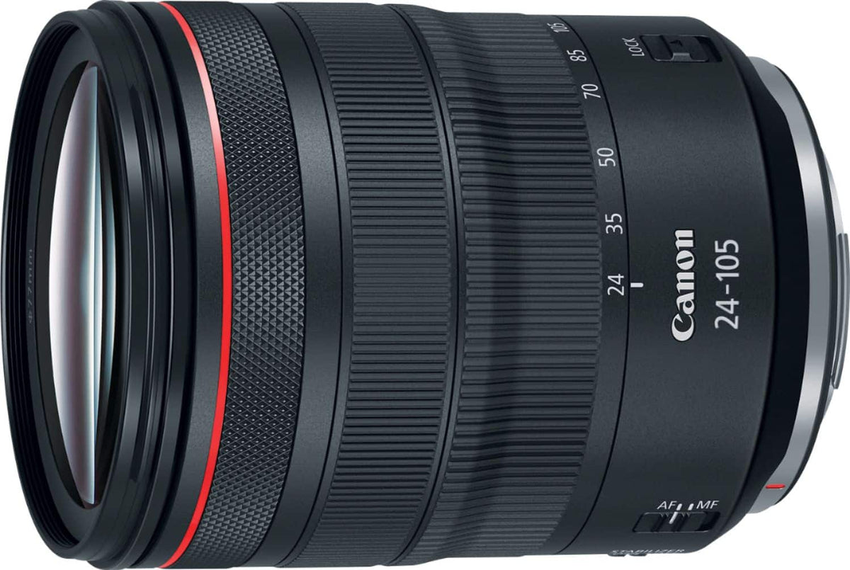 Canon - RF24-105mm F4 L IS USM Standard Zoom for EOS R-Series Cameras - Black