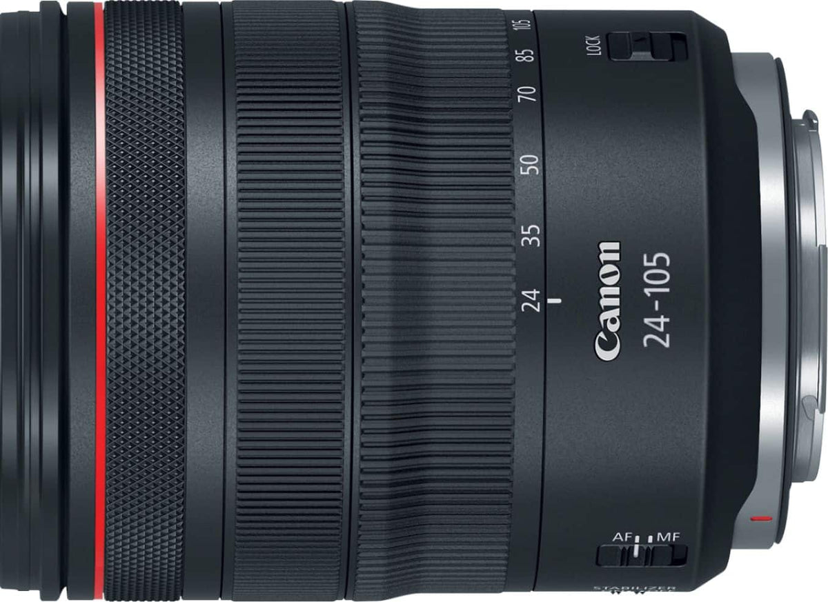 Canon - RF24-105mm F4 L IS USM Standard Zoom for EOS R-Series Cameras - Black