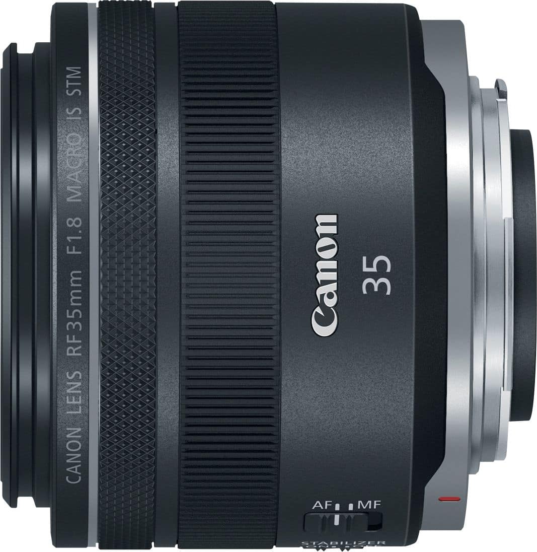 Canon - RF35mm F1.8 Macro IS STM Macro Lens for EOS R-Series Cameras - Black