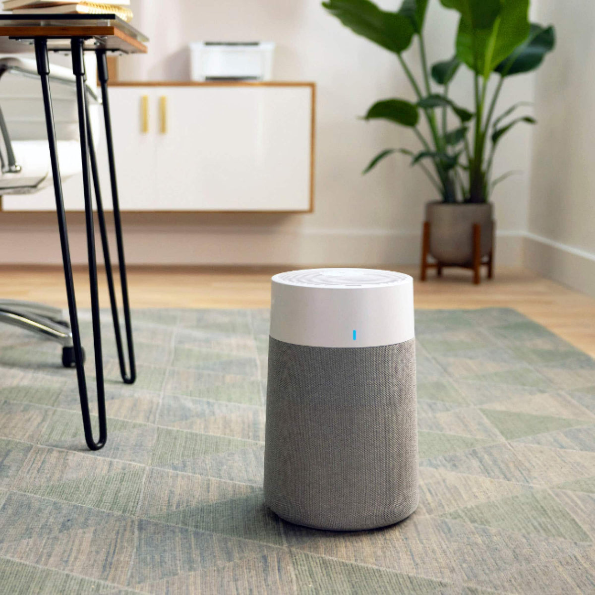 Blueair - Blue Pure 511i Max 926 sq ft HEPASilent Small Room Bedroom Air Purifier - White/Gray