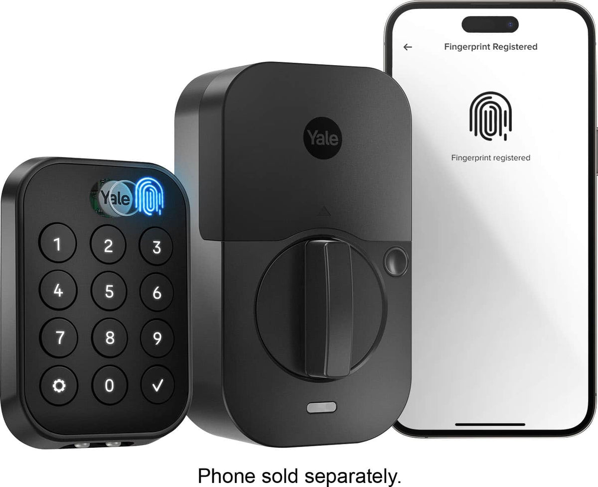 Yale - Assure Lock 2 Smart Lock Touch Key-Free Keypad with Bluetooth - Black Suede