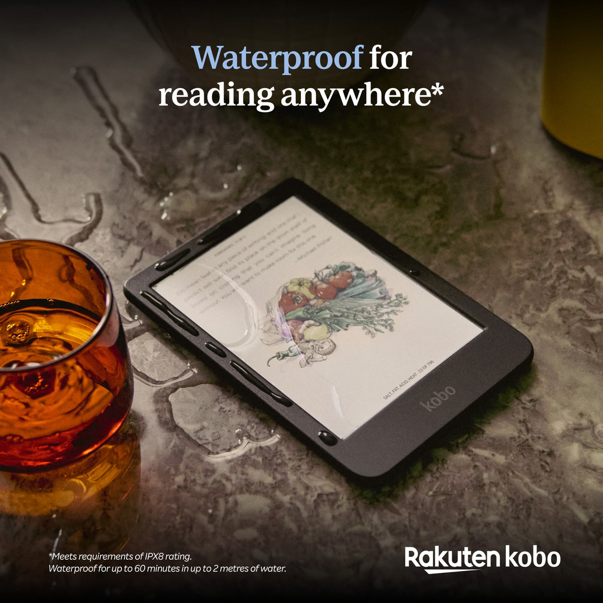 Kobo - Clara Colour | eReader | 6" E Ink Kaleido 3 Color Display with ComfortLight PRO | Waterproof | 16GB - 2025 - White