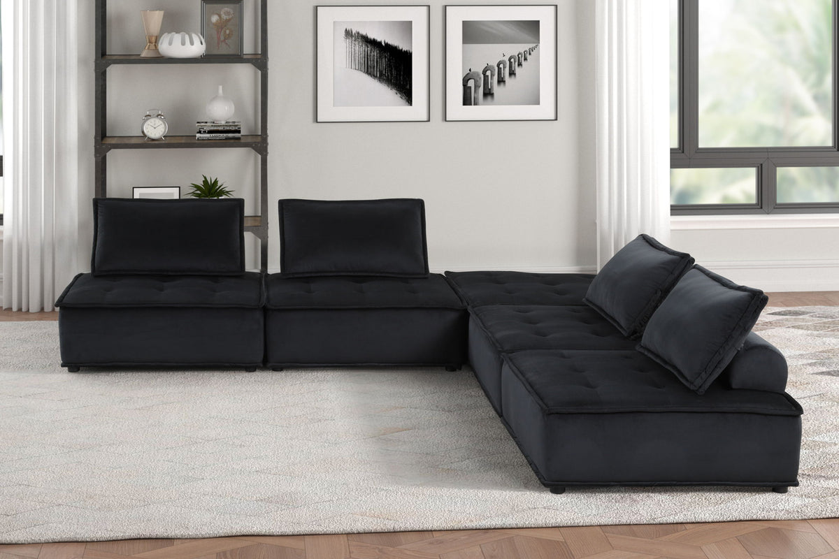 Anna - Stylish Sectional Sofa Ottoman