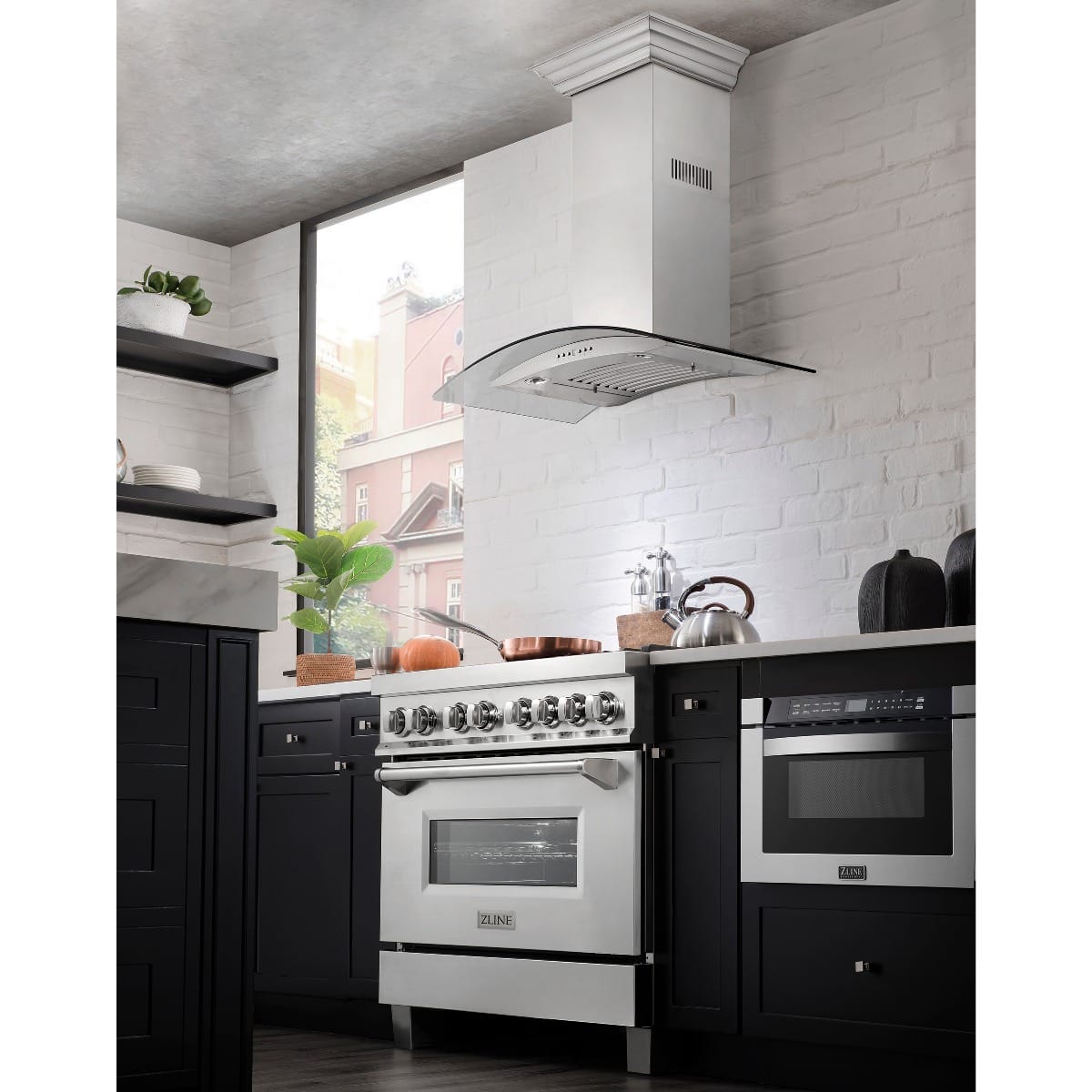ZLINE - 36 inches - Externally Vented - Wall Range Hood - Stainless Steel