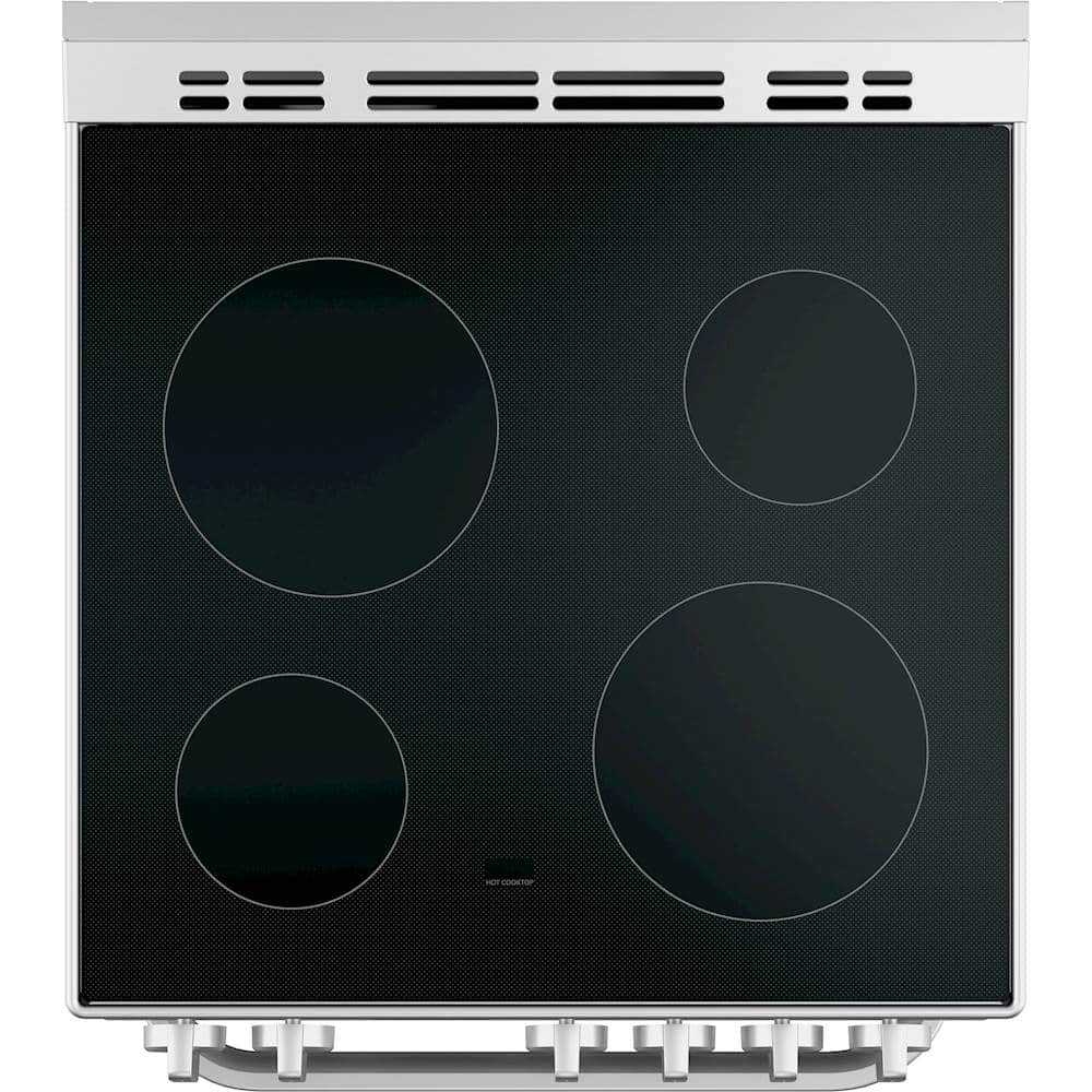Haier - 24 in. Wide 4 Elements 2.9 Cu. Ft. Freestanding Electric Convection Range - Stainless Steel