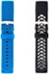 WITHit - Fitbit Charge 3 & Charge 4 Band Kit 2-Pack - Black/Gray/Blue