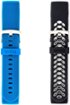 WITHit - Fitbit Charge 3 & Charge 4 Band Kit 2-Pack - Black/Gray/Blue