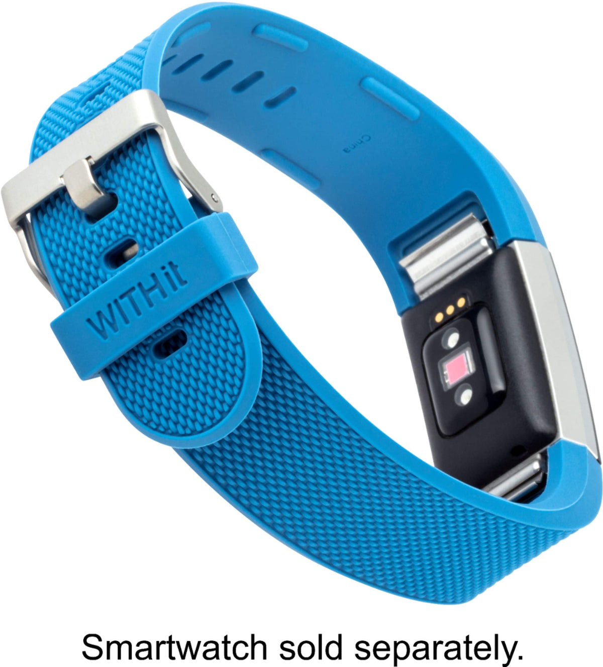 WITHit - Fitbit Charge 3 & Charge 4 Band Kit 2-Pack - Black/Gray/Blue