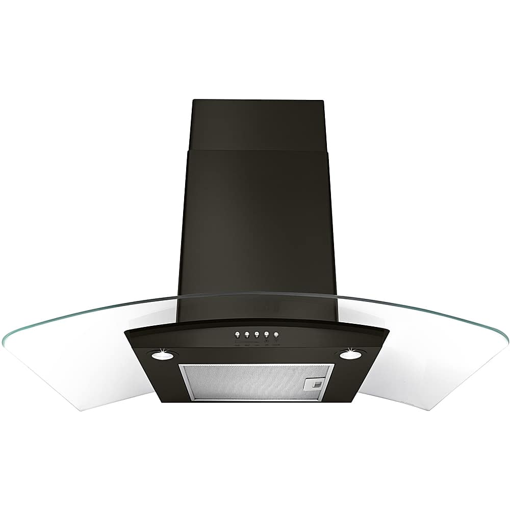Whirlpool - 36 inches - Externally Vented & Recirculating - Wall Range Hood - Black Stainless Steel