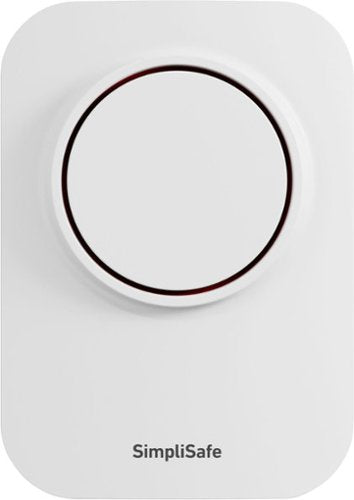 SimpliSafe - Wireless Auxiliary Siren - White