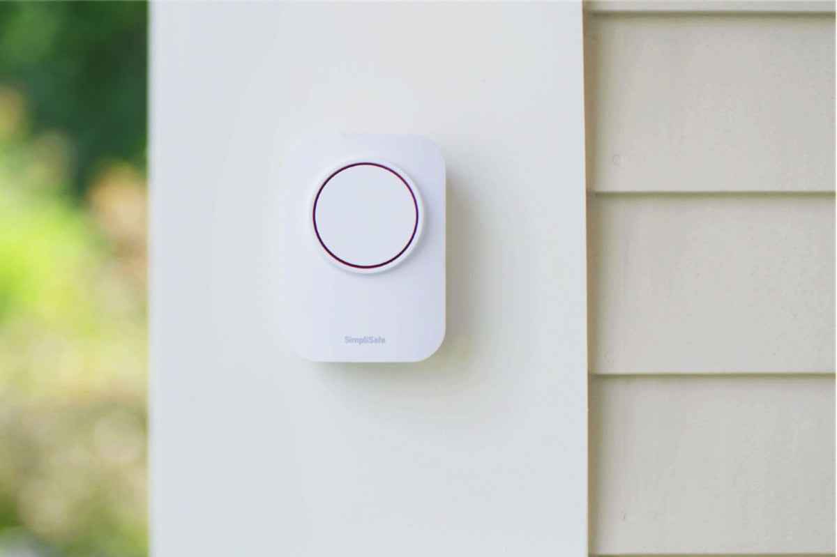 SimpliSafe - Wireless Auxiliary Siren - White