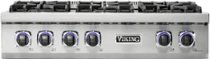 Viking - 36 in. Wide 4 Burner Built-in 7 Series Gas Sealed Burner Rangetop - Stainless Steel