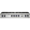 Viking - 48 in. Wide 6 Burner Built-in 7 Series Gas Sealed Burner Cooktop - Stainless Steel