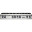 Viking - 48 in. Wide 8 Burner Built-in 7 Series Gas Sealed Burner Cooktop-LP - Stainless Steel