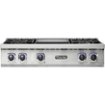 Viking - 36 in. Wide 4 Burner Built-in 7 Series Gas Sealed Burner Rangetop-LP - Stainless Steel
