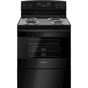 Amana - 30 in. Wide 4 elements 4.8 cu. ft. Self-Cleaning Freestanding Electric Range - Black