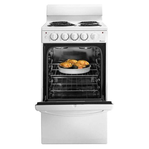 Amana - 20 in. Wide 4 element 2.6 cu. ft. Freestanding Electric Range - White