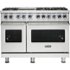 Viking - 48 in. Wide 6 Burner VGR Freestanding 7-Series Gas Range - Stainless Steel