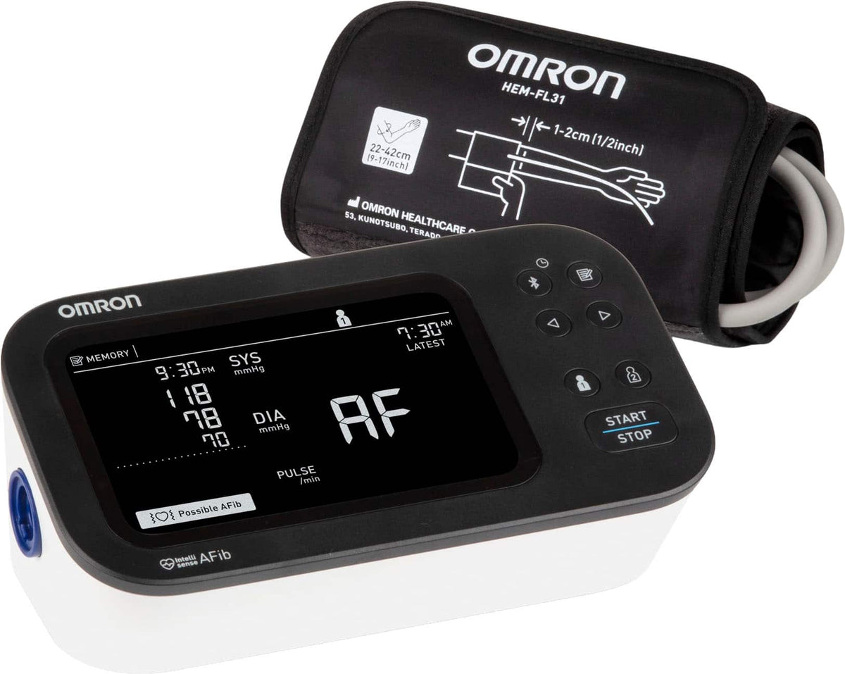 Omron - 10 Series Upper Arm Blood Pressure Monitor - Black