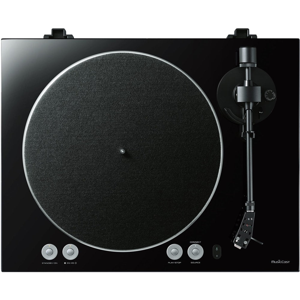Yamaha - TT-N503BL WiFi Music Streaming with MusicCast Turntable - Piano Black